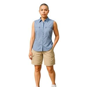 Destination 10,000 ft Above Top Womens L Lilac‎ Sleeveless Fishing Vest  New